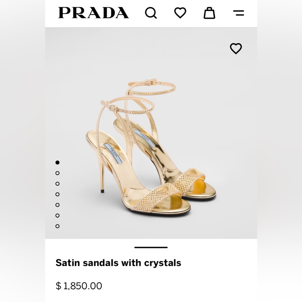 SOLD!$900 OFF New! PRADA with Cristal 🌟✨✨✨ - Picture 4 of 11